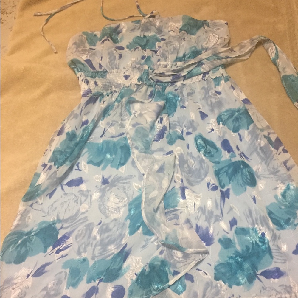 Summer strapless dress 👗